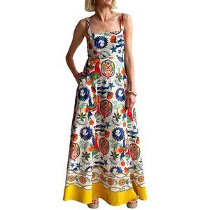 Esea Womens Amina Glam Linen-Blend Dress